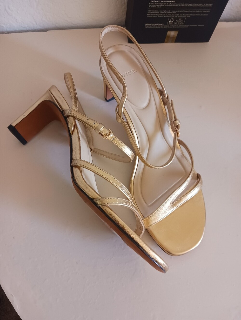 Vince Marcella Ankle Strap Leather Sandal